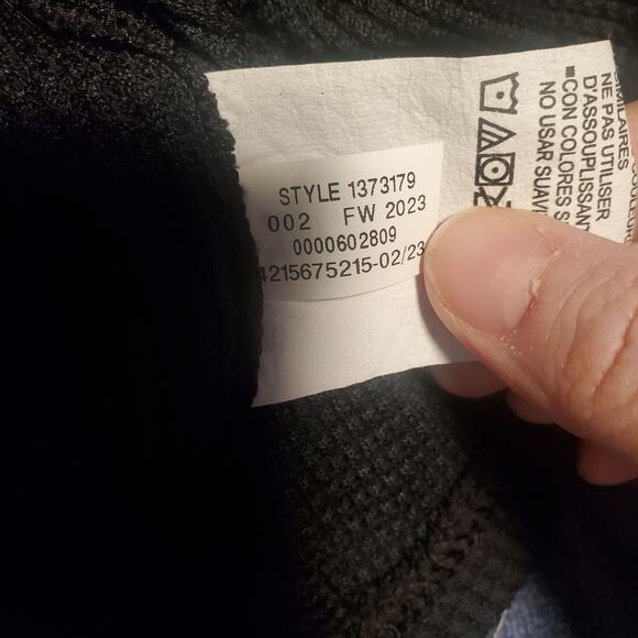 Under Armour Size L Men's Expanse Waffle Long Sleeve Crew Black/Gray - Picture 9 of 9